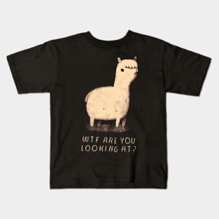 alpaca with attitude Kids T-Shirt